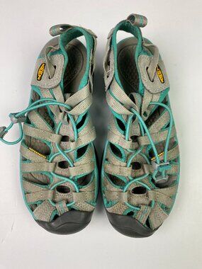 Keen Whisper Waterproof Sport Sandals Women's 7 Dark Shadow Ceramic Bungy Cord